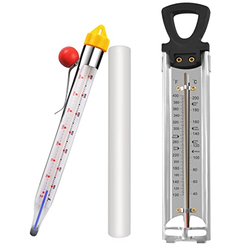 2 Pcs Thermometer Candy Deep Fry Oil Frying Syrup Jam Jelly Sugar C...