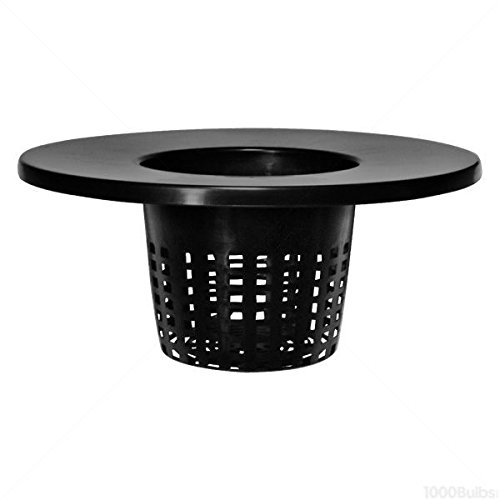 6 in. Wide Lip Bucket Basket - Round Plant Container with Mesh Bott...