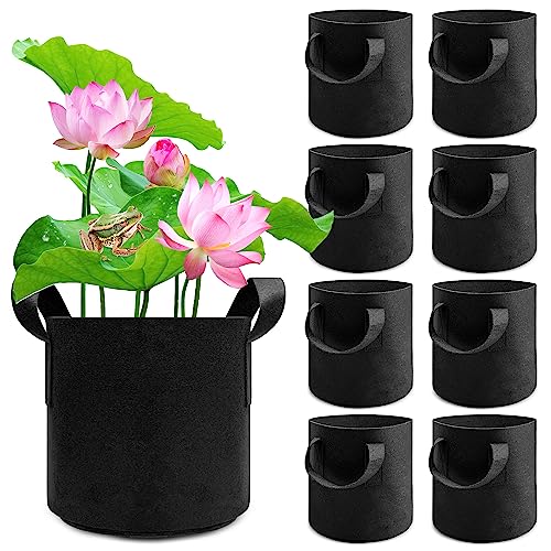 8-Pack Lily Plant Pots for Pond, Durable Water Lily Pond Plant Pots...