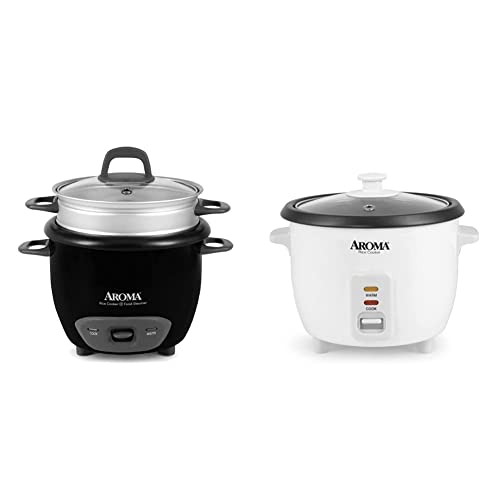 Aroma Housewares 6-Cup (Cooked) Pot-Style Rice Cooker and Food Stea...