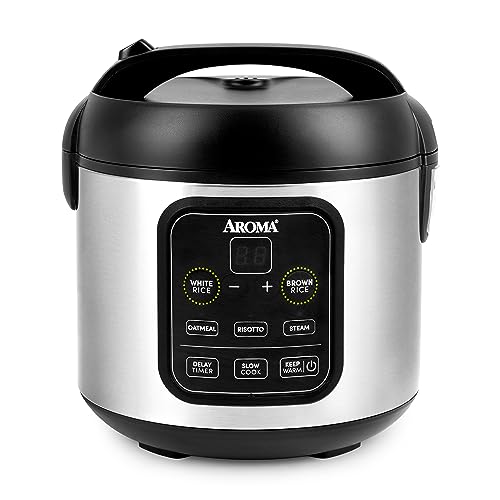 Aroma Housewares ARC-994SB Rice & Grain Cooker Slow Cook, Steam, Oa...