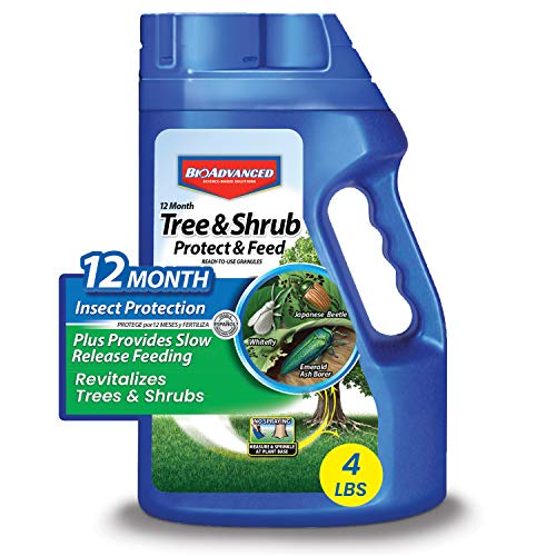 BioAdvanced 12 Month Tree and Shrub Protect and Feed, Granules, 4 l...
