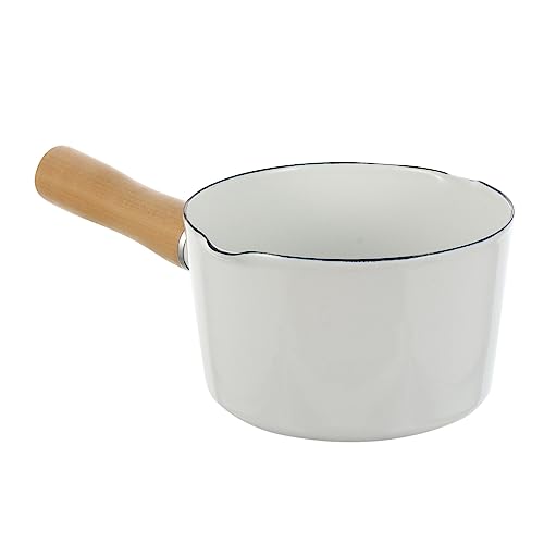 Cabilock Sauce Pan Ceramic Saucepan Small Milk Pot Enamel Butter Wa...