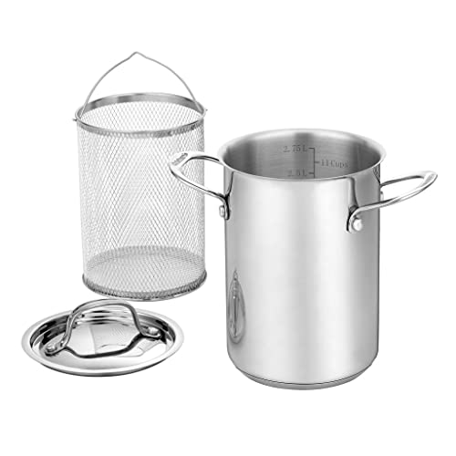 Cuisinart 3 Qt. Steaming Set (3 pc), Stainless Steel...