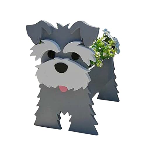 Dog Shape Plant Container,Face Flower Pots for Indoor and Outdoor P...
