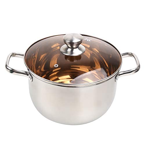DricRoda Soup Pot 8 Quart Pot Stainless Steel Pasta Pot, Nonstick S...