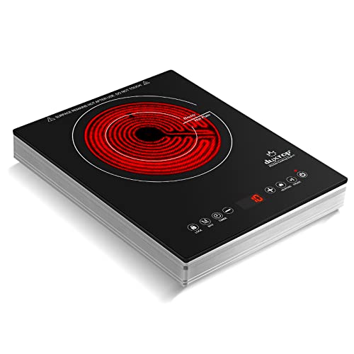 Duxtop 1600W Single Burner Electric Cooktop, Electric Hot Plate for...