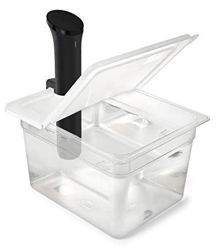 EVERIE Sous Vide Container 12 Quart EVC-12 with Collapsible Hinged ...