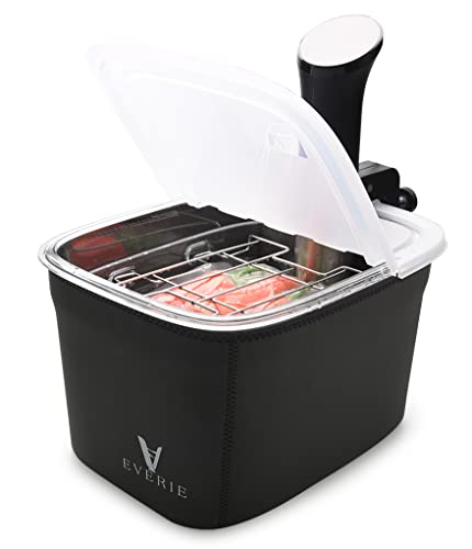 EVERIE Sous Vide Container 12 Quarts with Collapsible Hinge Lid and...