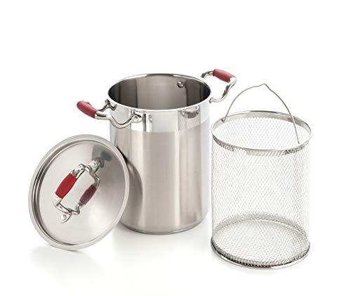 ExcelSteel Stainless Steel Vegetable Cooker, 4-1 4 Quantity, Pot...