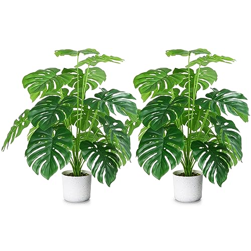 Eyamumo 28  2 Pack Fake Plants Large Tropical Palm Tree Artificial ...