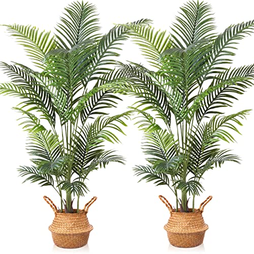 Ferrgoal Artificial Areca Palm Plants 6 Ft Fake Palm Tree with 20 T...