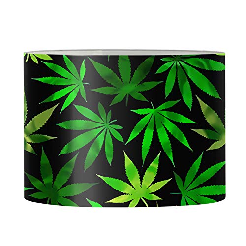 FKELYI Green Weed Pot Marijuana Leaves Lampshade,Lightweight Lamp S...