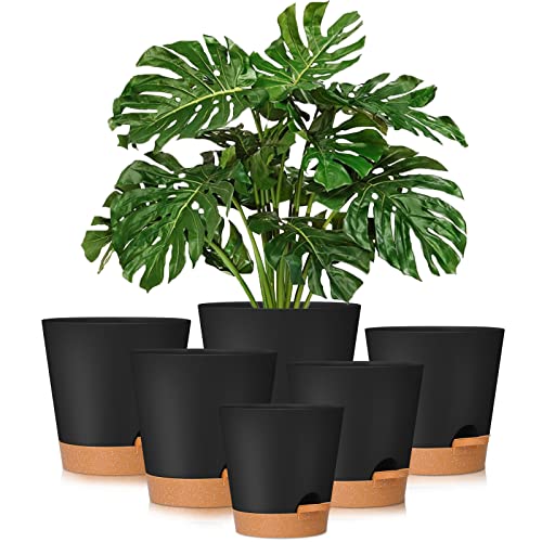 GARDIFE Plant Pots 8 7 6.5 6 5.5 5 Inch Self Watering Planters with...