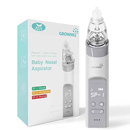 GROWNSY Nasal Aspirator for Baby, Electric Nose Aspirator for Toddl...