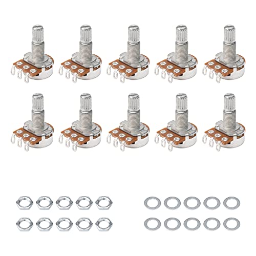 Guitar Potentiometer Audio Pots A500K OHM Replacement for Electric ...