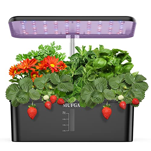 Herb Garden Hydroponics Growing System - MUFGA 12 Pods Indoor Garde...