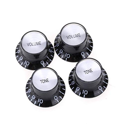 Imperial Inch Size Top Hat Bell Reflector 2 Volume 2 Tone Knobs Set...