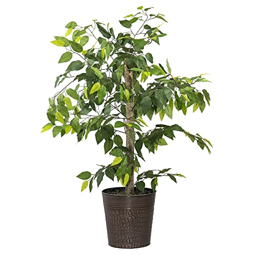 LCG Florals Artificial Ficus Tree – 4FT Faux Indoor Tree in Coppe...