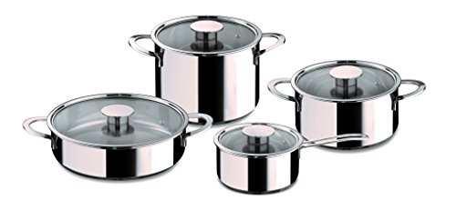 MEPRA Gourmet Kitchen Cookware Set - 8 Pcs. Stainless Steel Spaghet...