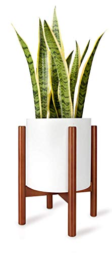 Mkono Plant Stand Mid Century Wood Flower Pot Holder (Plant Pot NOT...