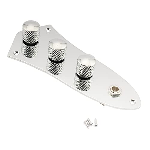Musiclily 3 Bands Loaded Control Plate with PrewiredAssembly Preamp...