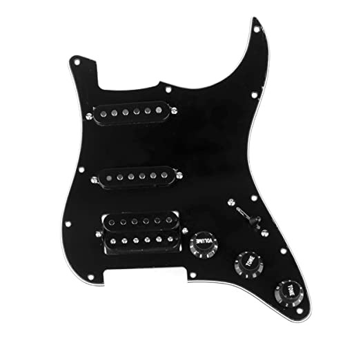 Musiclily Pro 11 Hole Loaded Guitar Strat Pickguard HSS with Noisel...