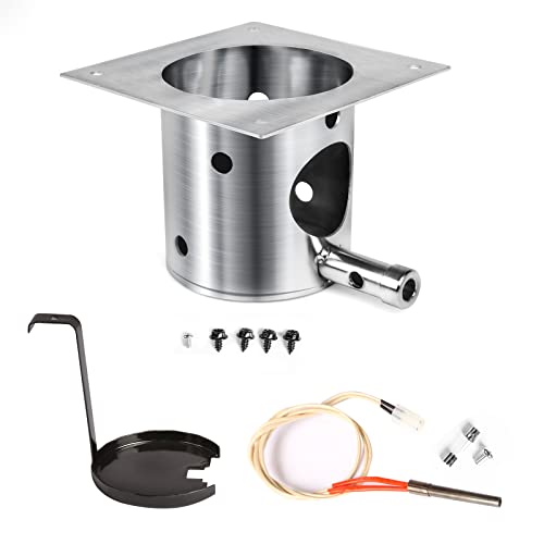 QuliMetal 304 Stainless Steel Fire Burn Pot and Hot Rod Ignitor Kit...