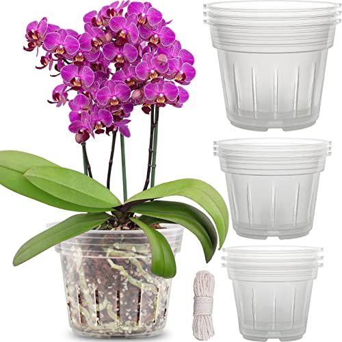 REMIAWY 9 Pack Clear Orchid Pot with Holes for Repotting, 3 Each of...