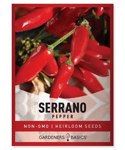 Serrano Pepper Seeds for Planting Heirloom Non-GMO Ancho Peppers Pl...