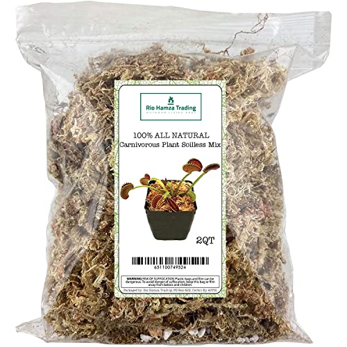 Sphagnum Moss Potting Mix for Carnivorous Plants, Moss, and Perlite...