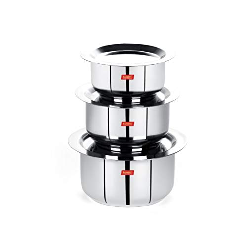 Sumeet Stainless Steel Mini Size Flat Bottom Induction & Gas Stove ...