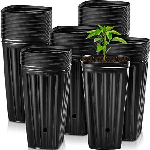 Tessco 7.8 Tree Seedling Pots Tall Tree Pots Plastic Deep Nursery T...