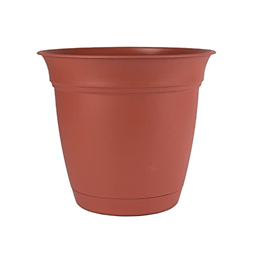 The HC Companies 8 Inch Eclipse Round Planter with Saucer - Indoor ...