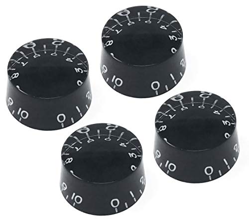 Vintage Forge Black Speed Knobs Compatible with Epiphone Les Paul S...