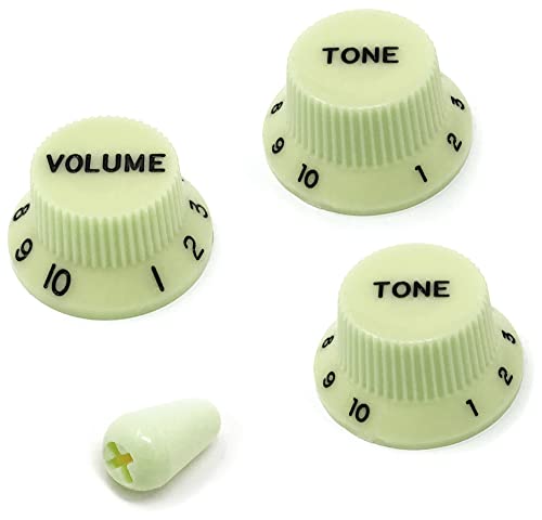 Vintage Forge Mint Green Guitar Control Knobs (1 Volume, 2 Tone, 1 ...
