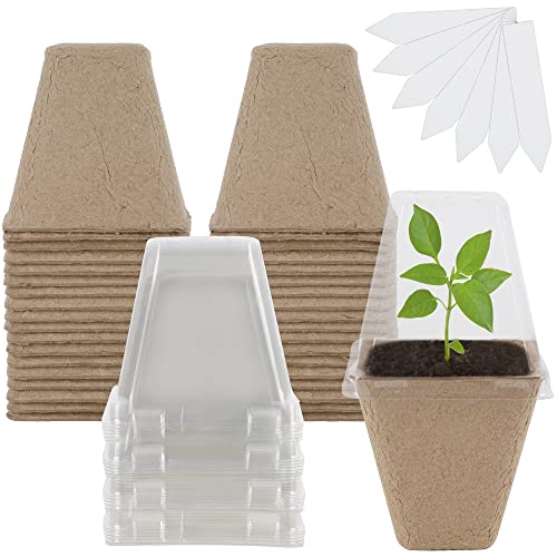 winemana 36 Set Plant Nursery Pots with Humidity Dome, Seed Starter...