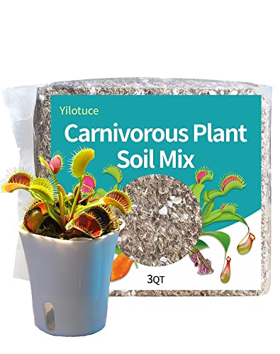 Yilotuce 3 Qts Carnivorous Plant Soil Mix, Great Potting Soil for V...