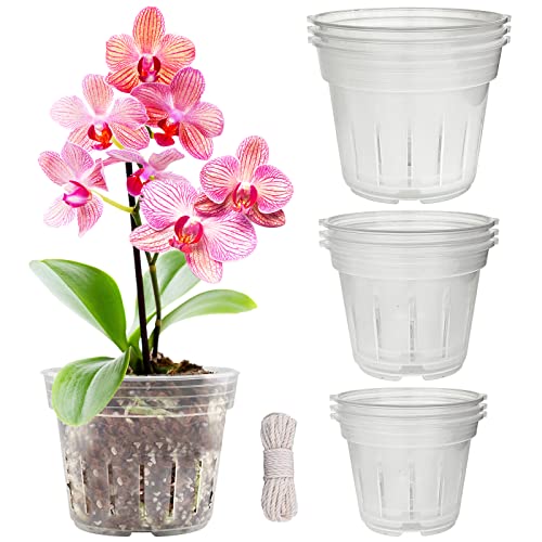 Zddaoole Orchid Pot,9 Each of 4.8,5.7 and 6.4 Inch Orchid Pots with...