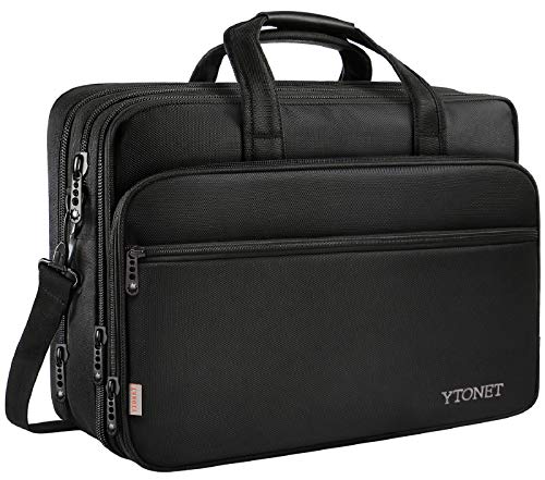 17 inch Laptop Bag, Travel Briefcase with Organizer, Expandable Lar...