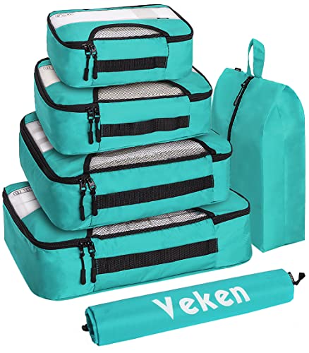 6 Set Packing Cubes for Suitcases, Travel Organizer Bags for Carry ...