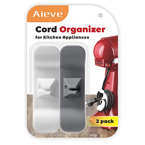 AIEVE Cord Organizer for Kitchen Appliances, 2 Pack Cord Wrap Cord ...