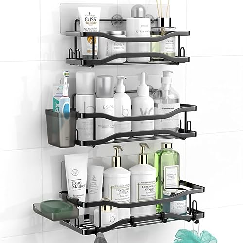 Aitatty Shower Caddy Bathroom Organizer Shelf: Self Adhesive Shower...