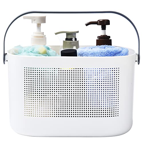 ALINK Plastic Storage Baskets with Handle, Shower Caddy Tote Organi...
