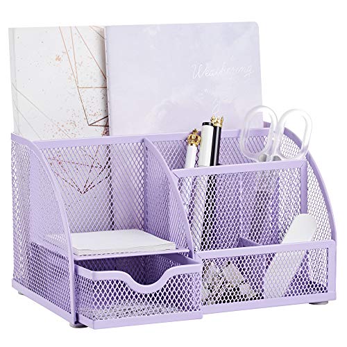 Annova Mesh Desk Organizer Office with 7 Compartments + Drawer Desk...