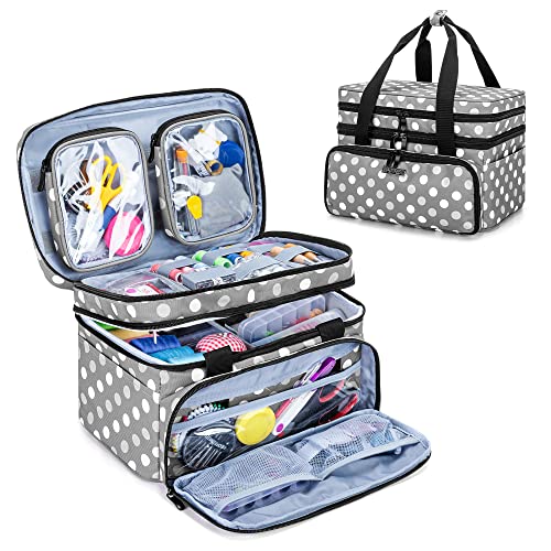 BAFASO Double Layer Sewing Accessories Organizer with 2 Detachable ...