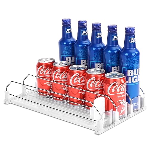 BingoHive Automatic Soda Can Organizer for Refrigerator Can Dispens...