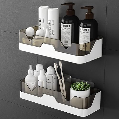 BLYPHOO Shower Caddy Adhesive Shower Shelf for Bathroom 2 Pack: Pre...