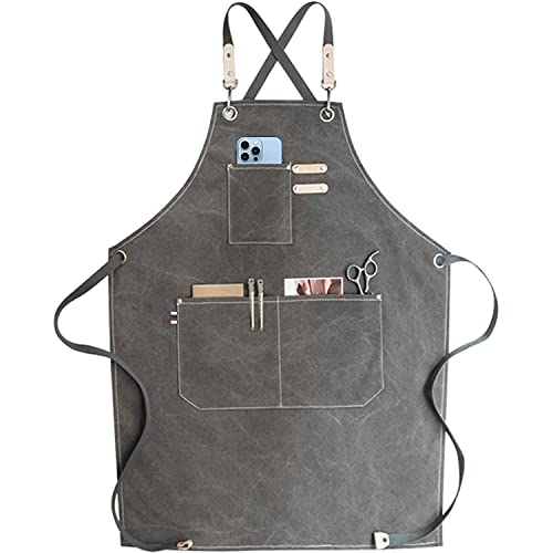 carrotez Adjustable Over sized Plus Size Canvas Apron with Pockets ...