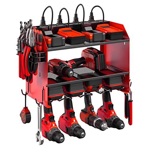 CCCEI Modular Power Tool Organizer Wall Mount with Charging Station...